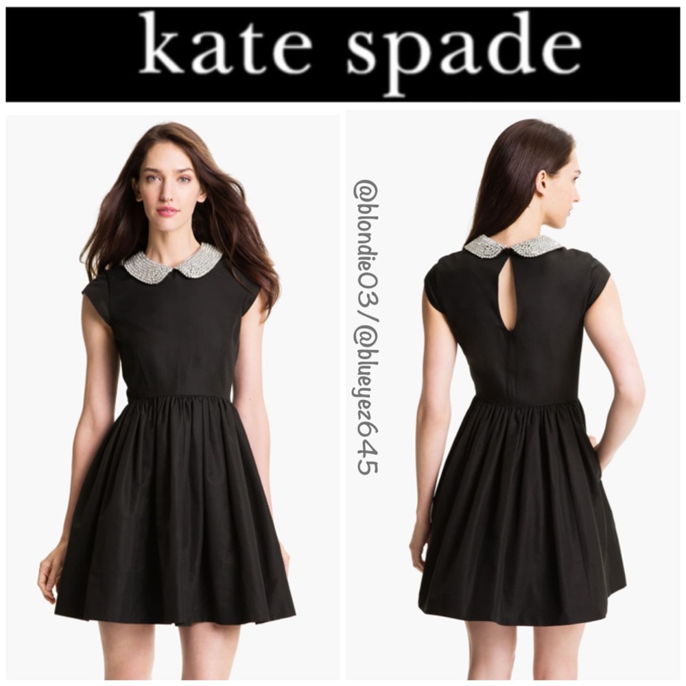 Kate Spade “Kimberly” rhinestone collar dress 4